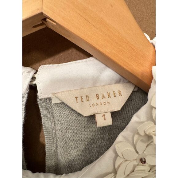 Ted Baker Nansea Floral Collar Mockable Sweater - Picture 4 of 7